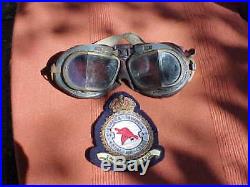 Ww2 Royal Air Force Raf 51 Bomber Squadron Goose Bullion Patch + Flying Goggles