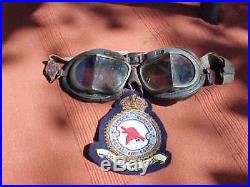 Ww2 Royal Air Force Raf 51 Bomber Squadron Goose Bullion Patch + Flying Goggles
