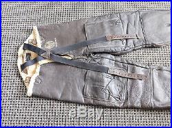 Ww II Usaf Army Air Force Leather Sheep Lined Bomber Pants 43-13614-af 94-3084a