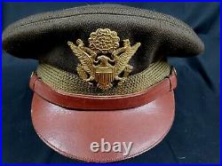 Wwii Army Air Force Officer's Original Crusher 7 1/4