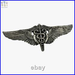 Wwii U. S. Army Air Force Flight Surgeon Wings 2 Size Vanguard N. Y. Ww2 #374