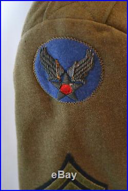Wwii Us Army Air Force European Theater Ww2 Ike Jacket Uniform Ww2 USA Wings