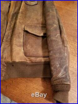 Wwii Us Army Air Forces Usaaf Pilot Leather Flight Jacket Type A-2